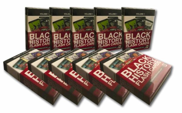 10 Pack Stocking Stuffers bundle - 5x Vol 1 and 5x Vol 2 Black History Flash Cards JUST $130 with FREE SHIPPING