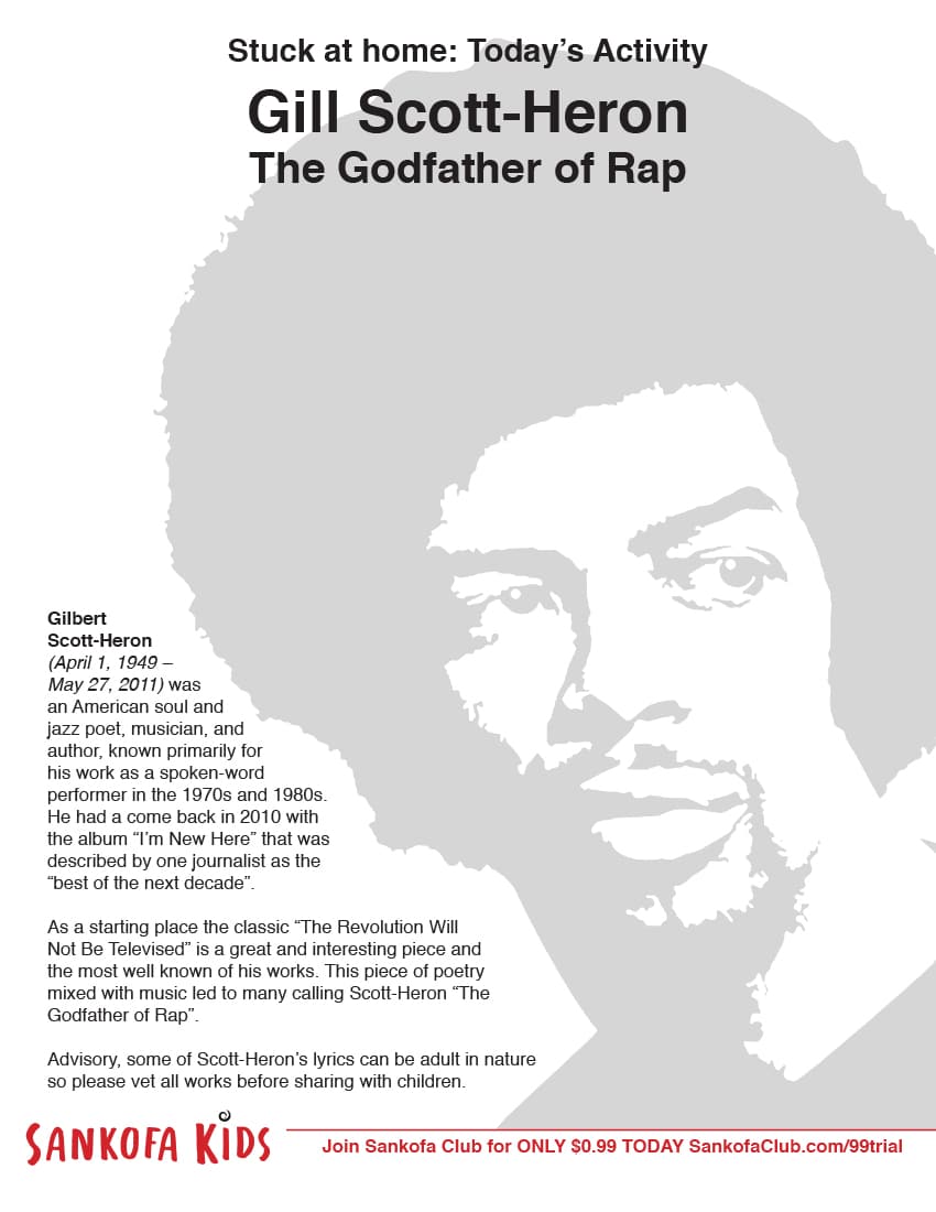 Gil Scott-Heron - The Godfather of Rap - Sankofa Club