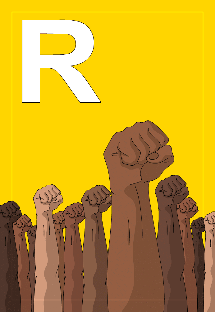 R