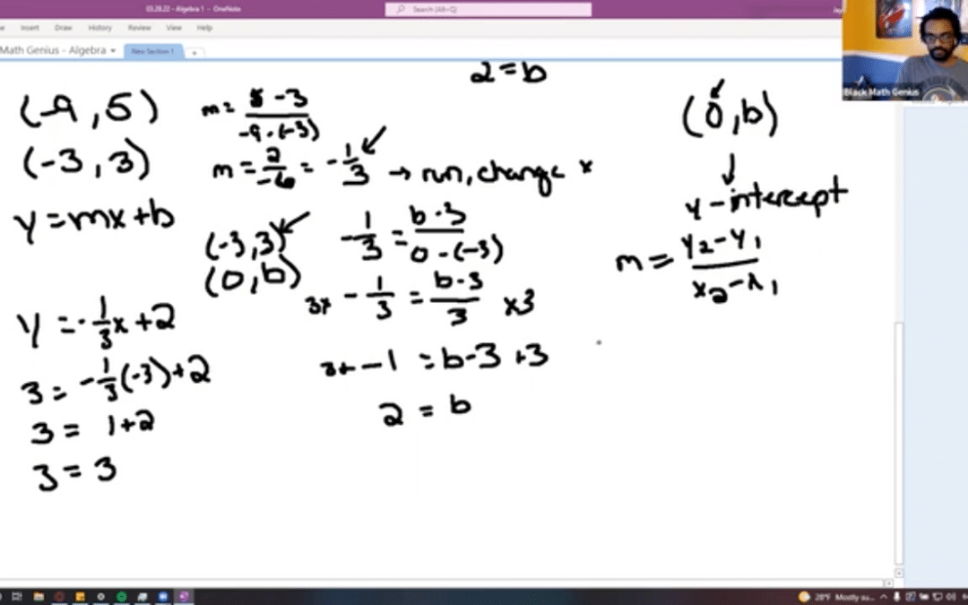 Tutor Session – Algebra 1 – 28 March, 2022