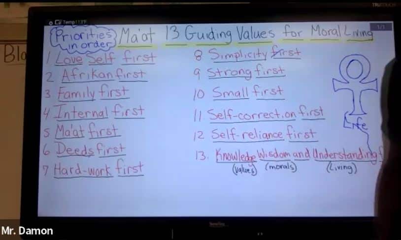 Live Class 32 Ma’at Guiding Principles of Moral Living: The 13 Firsts – Damon Tyler